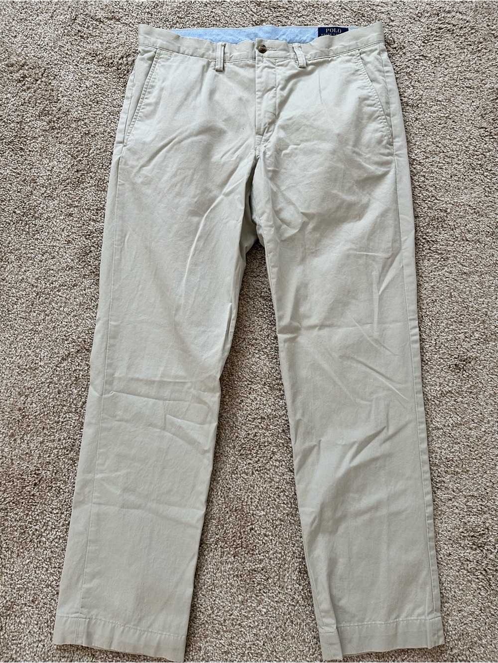 Polo by Ralph Lauren Men's Light Cream Chino Pants - Size 32x30